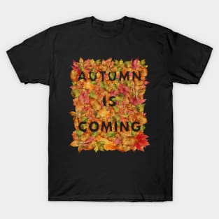 Dry Leaves Autumn Is Coming Best Giftt For Loves Of Falling Leaves T-Shirt